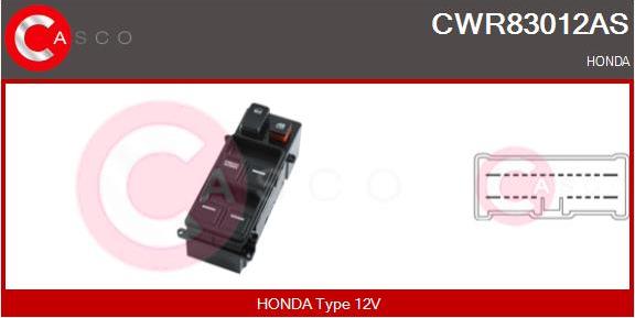 Casco CWR83012AS - Switch, window regulator car-mod.net