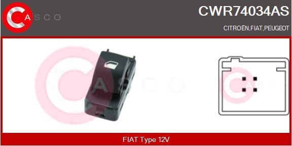 Casco CWR74034AS - Switch, window regulator car-mod.net