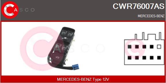 Casco CWR76007AS - Switch, window regulator car-mod.net