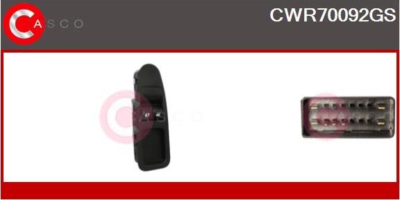Casco CWR70092GS - Switch, window regulator car-mod.net