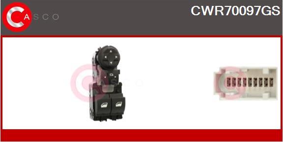 Casco CWR70097GS - Switch, window regulator car-mod.net