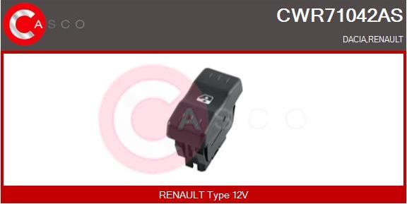 Casco CWR71042AS - Switch, window regulator car-mod.net