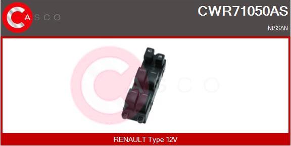 Casco CWR71050AS - Switch, window regulator car-mod.net