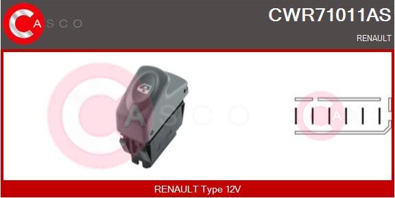 Casco CWR71011AS - Switch, window regulator car-mod.net