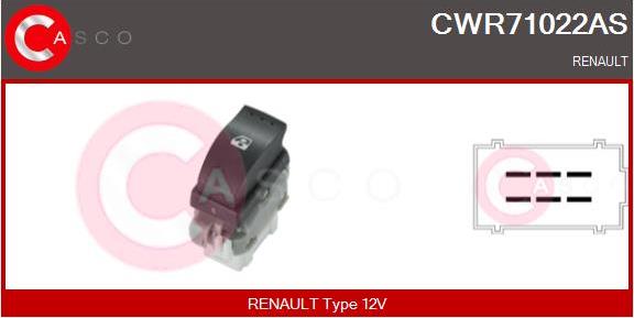 Casco CWR71022AS - Switch, window regulator car-mod.net
