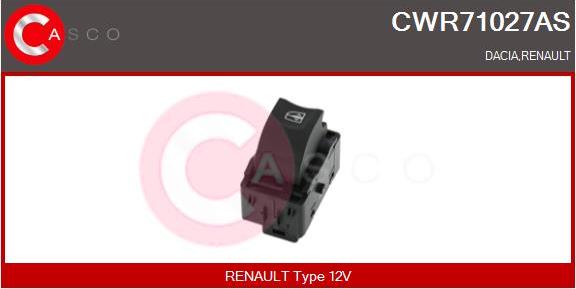 Casco CWR71027AS - Switch, window regulator car-mod.net