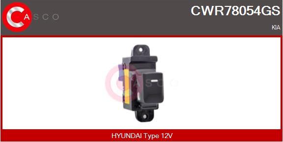 Casco CWR78054GS - Switch, window regulator car-mod.net
