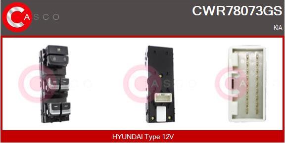 Casco CWR78073GS - Switch, window regulator car-mod.net