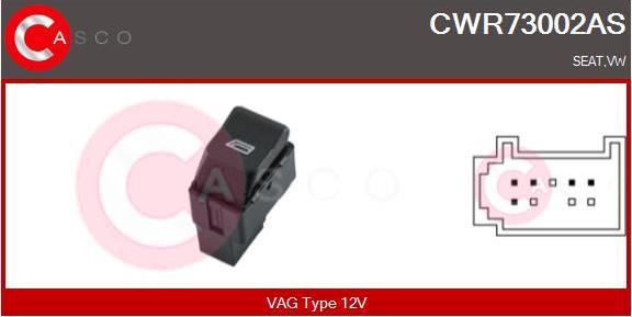 Casco CWR73002AS - Switch, window regulator car-mod.net