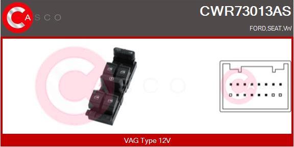 Casco CWR73013AS - Switch, window regulator car-mod.net