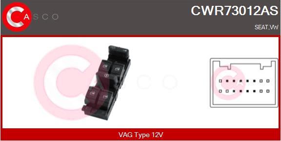 Casco CWR73012AS - Switch, window regulator car-mod.net