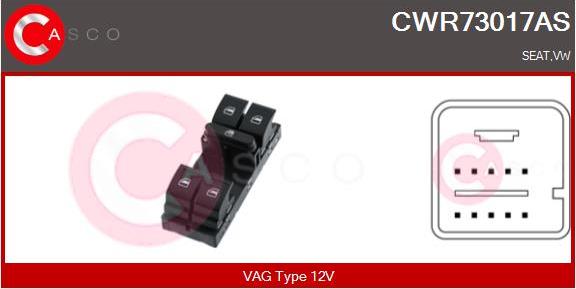 Casco CWR73017AS - Switch, window regulator car-mod.net