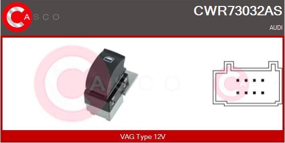 Casco CWR73032AS - Switch, window regulator car-mod.net