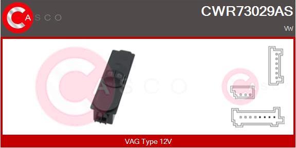 Casco CWR73029AS - Switch, window regulator car-mod.net