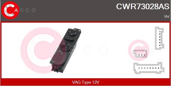 Casco CWR73028AS - Switch, window regulator car-mod.net