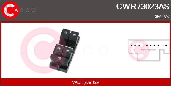 Casco CWR73023AS - Switch, window regulator car-mod.net