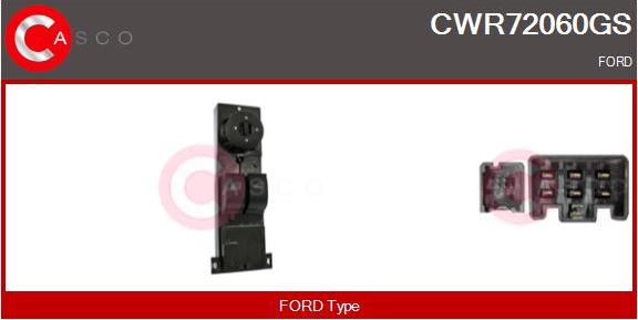Casco CWR72060GS - Switch, window regulator car-mod.net