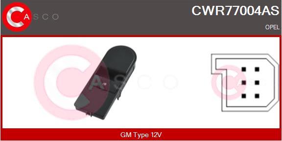 Casco CWR77004AS - Switch, window regulator car-mod.net