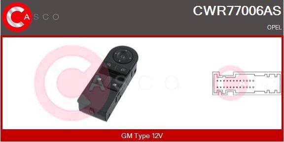 Casco CWR77006AS - Switch, window regulator car-mod.net