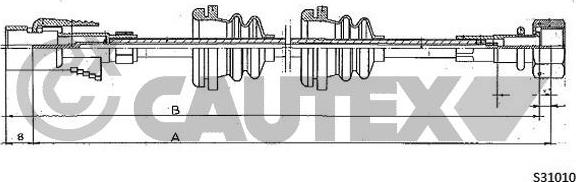 Cautex 469145 - Tacho Shaft car-mod.net