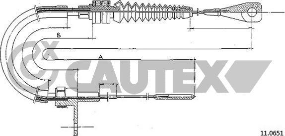 Cautex 465720 - Accelerator Cable car-mod.net