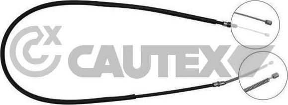 Cautex 025225 - Cable, parking brake car-mod.net