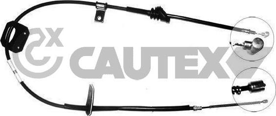 Cautex 168219 - Cable, parking brake car-mod.net