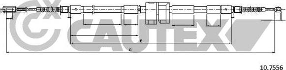 Cautex 766009 - Cable, parking brake car-mod.net