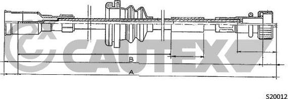 Cautex 761934 - Tacho Shaft car-mod.net