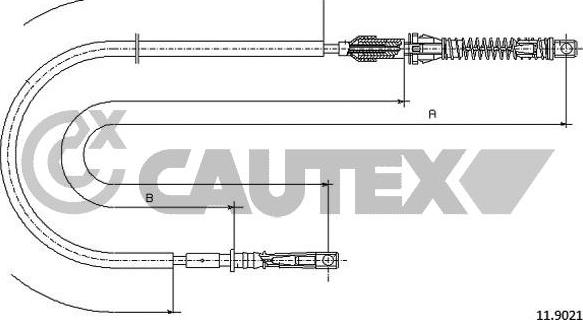 Cautex 761494 - Accelerator Cable car-mod.net