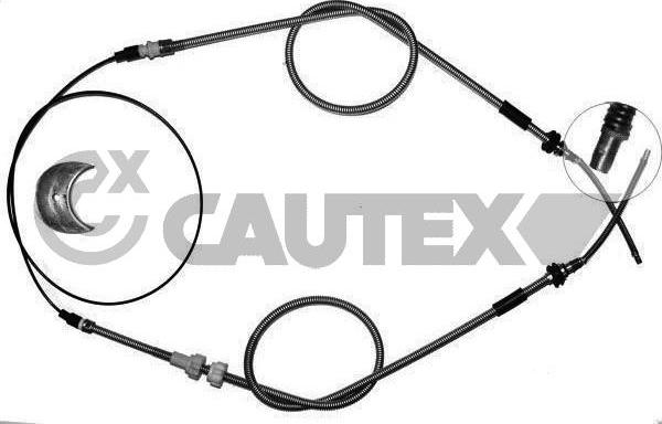 Cautex 761362 - Cable, parking brake car-mod.net