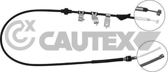 Cautex 761714 - Cable, parking brake car-mod.net