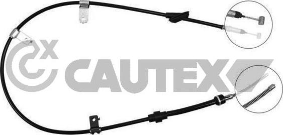 Cautex 761715 - Cable, parking brake car-mod.net