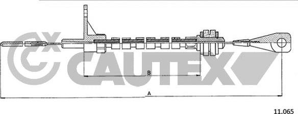 Cautex 763094 - Accelerator Cable car-mod.net