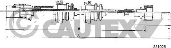 Cautex 762980 - Tacho Shaft car-mod.net