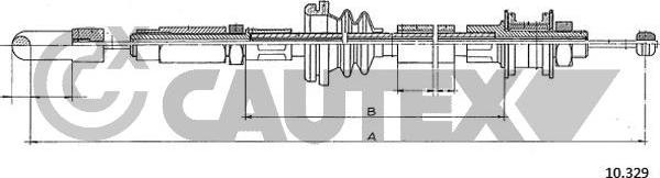 Cautex 762923 - Clutch Cable car-mod.net