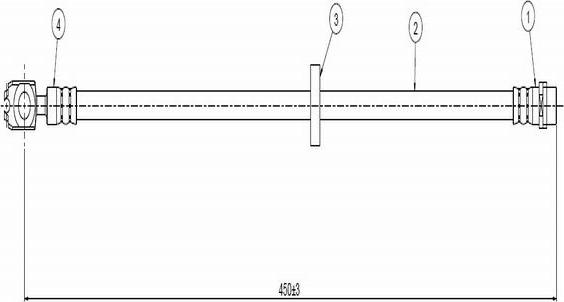 CAVO C800 543B - Brake Hose car-mod.net