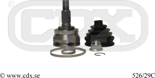 CDX 526/29C - CV Joint Kit, drive shaft car-mod.net