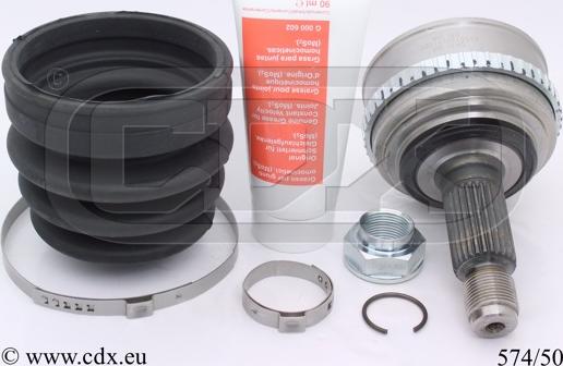 CDX 574/50 - CV Joint Kit, drive shaft car-mod.net