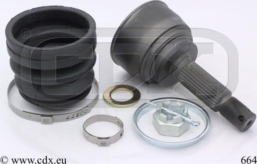 CDX 664 - CV Joint Kit, drive shaft car-mod.net