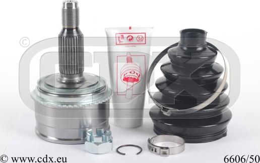 CDX 6606/50 - CV Joint Kit, drive shaft car-mod.net
