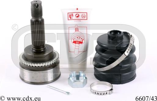 CDX 6607/43 - CV Joint Kit, drive shaft car-mod.net