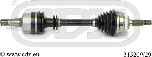CDX 315209/29 - Drive Shaft car-mod.net