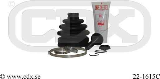 CDX 22-1615C - Bellow, drive shaft car-mod.net