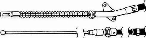 CEF DM02168 - Cable, parking brake car-mod.net