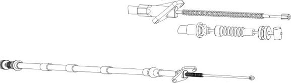 CEF OP02209 - Cable, parking brake car-mod.net