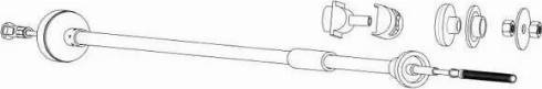 CEF SK01100 - Clutch Cable car-mod.net