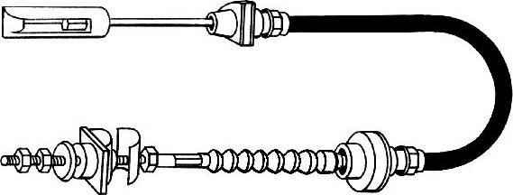 CEF VW01152 - Clutch Cable car-mod.net