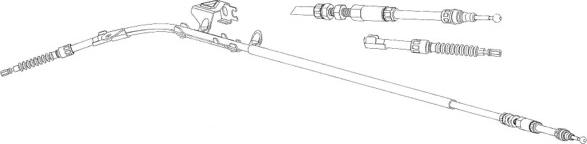 CEF VW02184 - Cable, parking brake car-mod.net