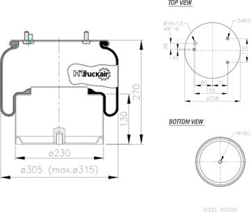C.E.I. 562022 - Bellow, air suspension car-mod.net